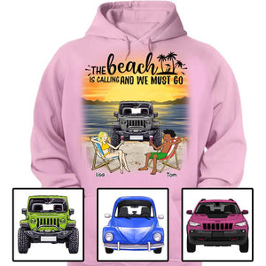 Custom JP T Shirt The Beach Is Calling and We Must Go CTM Custom - Printyourwear