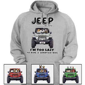 Custom JP Shirts, JP Because I'm Too Lazy To Ride A Mountain Bike JP Dog JP Cat Apparel CTM00 Custom - Printyourwear