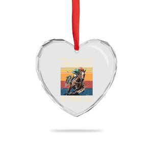 Horse Race Derby Heart Crystal Glass Ornament The Best Two Minutes Of Your Life TS11 Print Your Wear