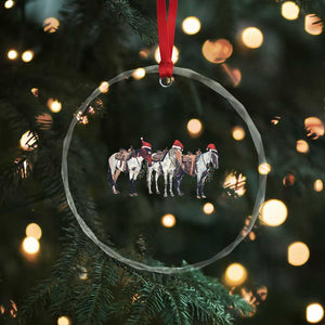 Horse Xmas Crystal Glass Ornament Western Cowboy Cowgirl Howdy Country TS10 Print Your Wear