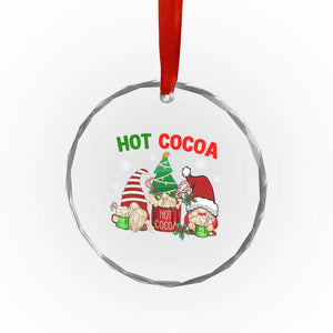 Hot Cocoa Gnomes Drink Hot Chocolate Watch Xmas Movies Crystal Glass Ornament TS09 Print Your Wear