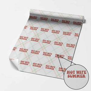 Hot Wife Summer Wrapping Paper Roll Funny Newlywed TS14 Christmas Plaid Print Your Wear