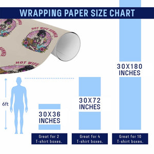 Hot Wife Summer Wrapping Paper Roll Funny Newlywed Skeleton TS14 Print Your Wear