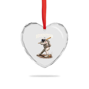 Houston Astronaut Baseball Player Heart Crystal Glass Ornament Clutch City TS10 Print Your Wear