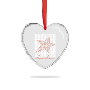 Houston Sport Baseball Fans Heart Crystal Glass Ornament US State Vintage Graphic TS10 Print Your Wear