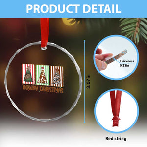 Howdy Christmas Crystal Glass Ornament Funny Western Xmas Tree Rodeo Fan Gift TS12 Print Your Wear