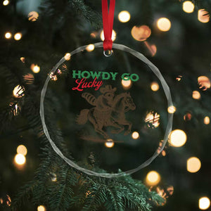 Howdy Go Lucky Crystal Glass Ornament Cowboy Raccoon St Patrick's Day TS14 Print Your Wear