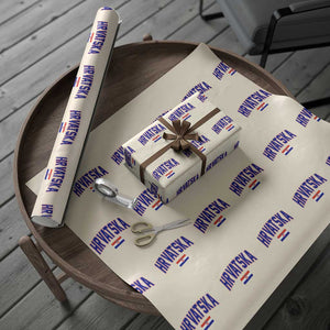 Hrvatska Flag Wrapping Paper Roll Croatia Vintage Zagreb Croatian Jersey Retro