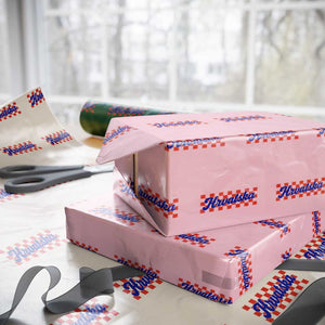 Hrvatska Wrapping Paper Roll Checkered Retro Croatia Zagreb Croatian