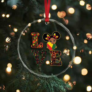 I Am Black Child Crystal Glass Ornament LOVE Black History Month Strong African American Pride TS02 Print Your Wear