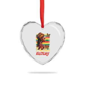 I Am Black History Heart Crystal Glass Ornament African American Pride Woman TS02 Print Your Wear