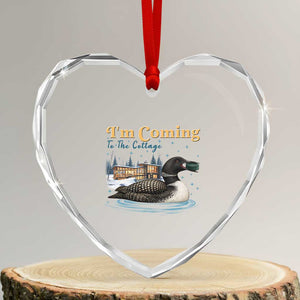 I Am Coming To The Cottage Heart Crystal Glass Ornament Stupid Canadian Wolf Bird TS14 Transparent Glass 3'' Heart Print Your Wear