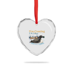 I Am Coming To The Cottage Heart Crystal Glass Ornament Stupid Canadian Wolf Bird TS14 Print Your Wear