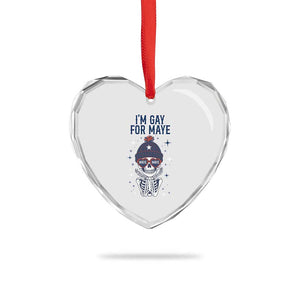 I Am Gay For Maye Heart Crystal Glass Ornament Funny QB Sport Fan TS12 Print Your Wear