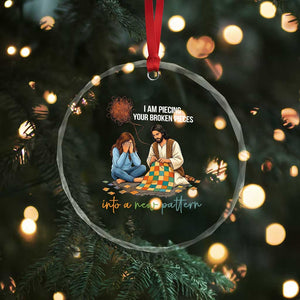 I Am Piecing Your Broken Pieces Christian Healing Crystal Glass Ornament Jesus Comfort Faith Restoration Inspirational Gift TS02 Print Your Wear
