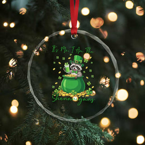 I Am The Shenanigans Crystal Glass Ornament Funny Irish Raccoon TS12 Print Your Wear