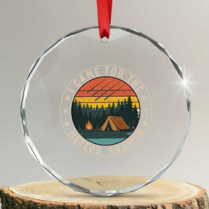 I Came For The Meteor Shower Crystal Glass Ornament Stargazer Camping Gift
