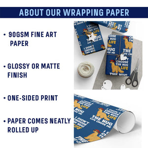 I Did Not Choose The Nug Life Wrapping Paper Roll Chicken Nugget Lover Gifts TS12 Print Your Wear