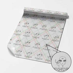 I Do Not Get Enough Credit For The Things I Manage Not To Say Wrapping Paper Roll Funny Alien Smoking Sarcastic Adult Humor TS14 Christmas Plaid Print Your Wear