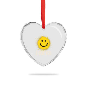 I Hate You Smile Face Heart Crystal Glass Ornament Funny Sarcastic Meme TS14 Print Your Wear