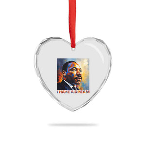 I Have A Dream Inspirational MLK Quotes Heart Crystal Glass Ornament Equality and Justice Martin Luther King Tribute TS02 Print Your Wear