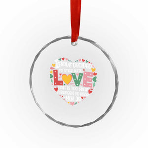 I Have Decided To Stick With Love Crystal Glass Ornament MLK Black History Month TS02 Print Your Wear
