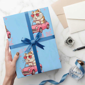 I Just Really Like Guinea Pigs Wrapping Paper Roll Pet Lover Gift For Girl TS12 Light Blue Print Your Wear