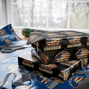 I Like My Coffee Black And My Tea In The Harbor Wrapping Paper Roll Funny US History