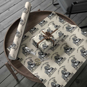 I Like Whiskey and Cigars and Maybe 3 People Wrapping Paper Roll Funny Bigfoot Drinking and Cigarette Anti-Social Humor TS02 Beige Print Your Wear