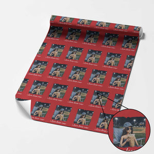 I Live Here Now Funny Doll Face Meme Baseball Lover Wrapping Paper Roll Game Day Reaction Sports Fan Gift TS02 Red Print Your Wear
