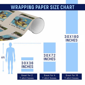 I Live Here Now Raccoon Wrapping Paper Roll Funny Summer Vacation Meme TS14 Print Your Wear