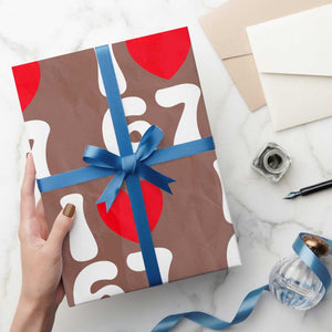 I Love 67 Wrapping Paper Roll 67th Birthday Six Seven Funny Gen Alpha Slang Saying TS10 Mocha Print Your Wear