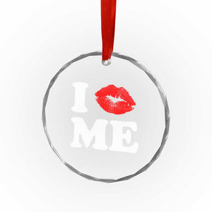 I Love ME Crystal Glass Ornament Sexy Lips Red Lipstick Kiss Self Love TS10 Print Your Wear