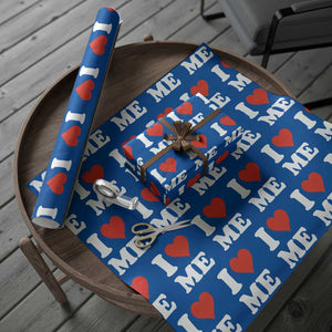 I Love Me Wrapping Paper Roll Funny Self Love Heart Positive Vibes TS10 Blue Print Your Wear
