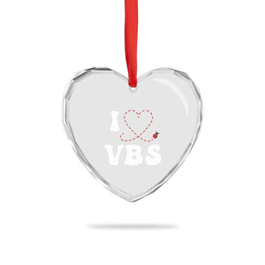 I Love VBS 2025 Heart Crystal Glass Ornament Vacation Bible School Ladybug VBS Team TS02 Print Your Wear