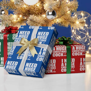 I Need a Huge Christmas COCKtail Wrapping Paper Roll Funny Adult Humor Inappropriate Drinking Gift TS10 Print Your Wear