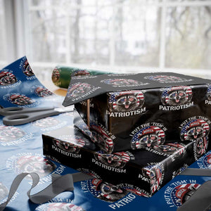 I Put The Tism In Patriotism Wrapping Paper Roll Patriotic Raccoon 4th of July