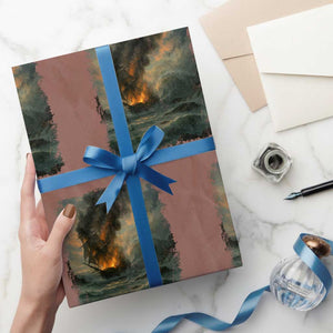 I Run a Tight Shipwreck Wrapping Paper Roll Homeschool Mama Cool Mom TS10 Mocha Print Your Wear