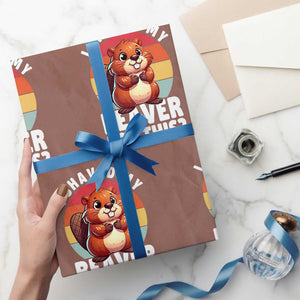 I Shaved My Beaver Wrapping Paper Roll Inappropriate Adult Humor Naughty TS02 Mocha Print Your Wear