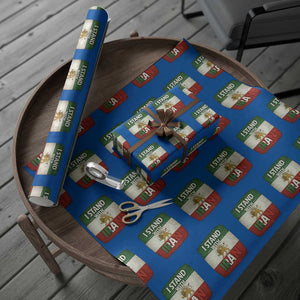 I Stand With Iran Wrapping Paper Roll Free Iran Support Persian Lion Flag TS11 Blue Print Your Wear