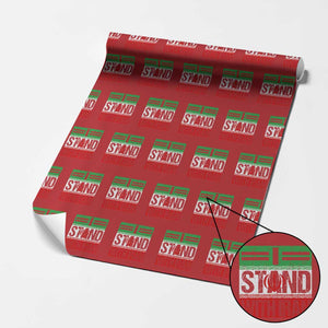 I Stand With Iran Wrapping Paper Roll Iranian People Freedom Protest TS11 Red Print Your Wear