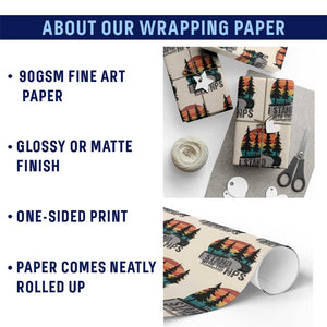 I Stand With The NPS Wrapping Paper Roll National Park Support Park Rangers TS02 Print Your Wear