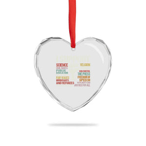 I Support Progressive Liberal Human Rights Heart Crystal Glass Ornament Vintage Hand Fist TS11 Print Your Wear