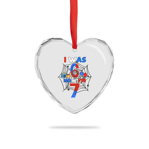 I Was 6 Now I Am 7 Heart Crystal Glass Ornament Spider Themed Birthday Boy TS12 Print Your Wear