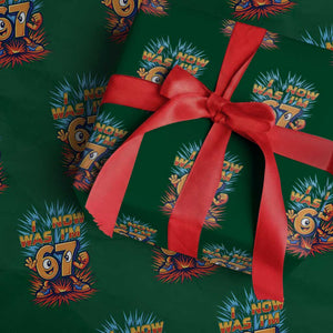 I Was 6 Now I'm 7 Italian Brainrot Meme Gift for Boy Kid Wrapping Paper Roll