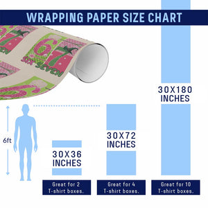 I Was Six Now I Am Seven Wrapping Paper Roll Fantasy Birthday Girl TS12 Print Your Wear