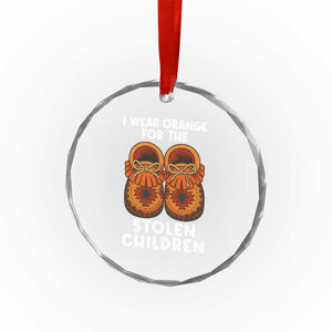 I Wear Orange For Every Stolen American Native Child Crystal Glass Ornament Orange Day TS10 Print Your Wear
