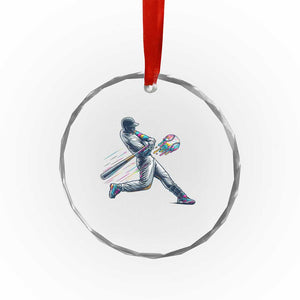 Ice Cream Baseball Player Dripping Game Day Crystal Glass Ornament TS11 Print Your Wear
