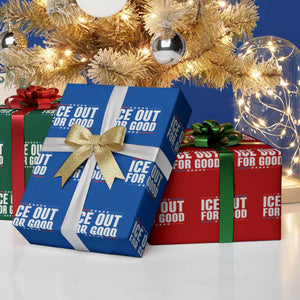 Ice Out For Good Patriotic Protest Wrapping Paper Roll Justice Political Resistance TS02 Print Your Wear