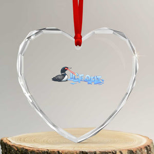 Ice Out Heart Crystal Glass Ornament Minnesota Resist Anti ICE Immigration Protest TS14 Transparent Glass 3'' Heart Print Your Wear